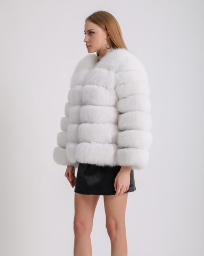 Jacket that can be used in all modes, Real fox jacket, Original natural fur - Picture 13 of 14