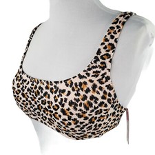 Xhilaration Leopard Animal Print Bikini Swim Top Juniors XL 15 17 Bralette