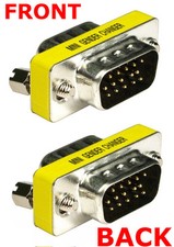 VGA Joiner Coupler Gender Changer Adaptor Converter Male to Male Cable Extender