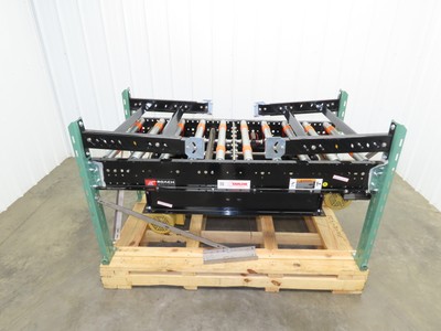 Roach RBT3 30''x 5' Live Roller Conveyor Transfer Section 27''BF Line Shaft Drive
