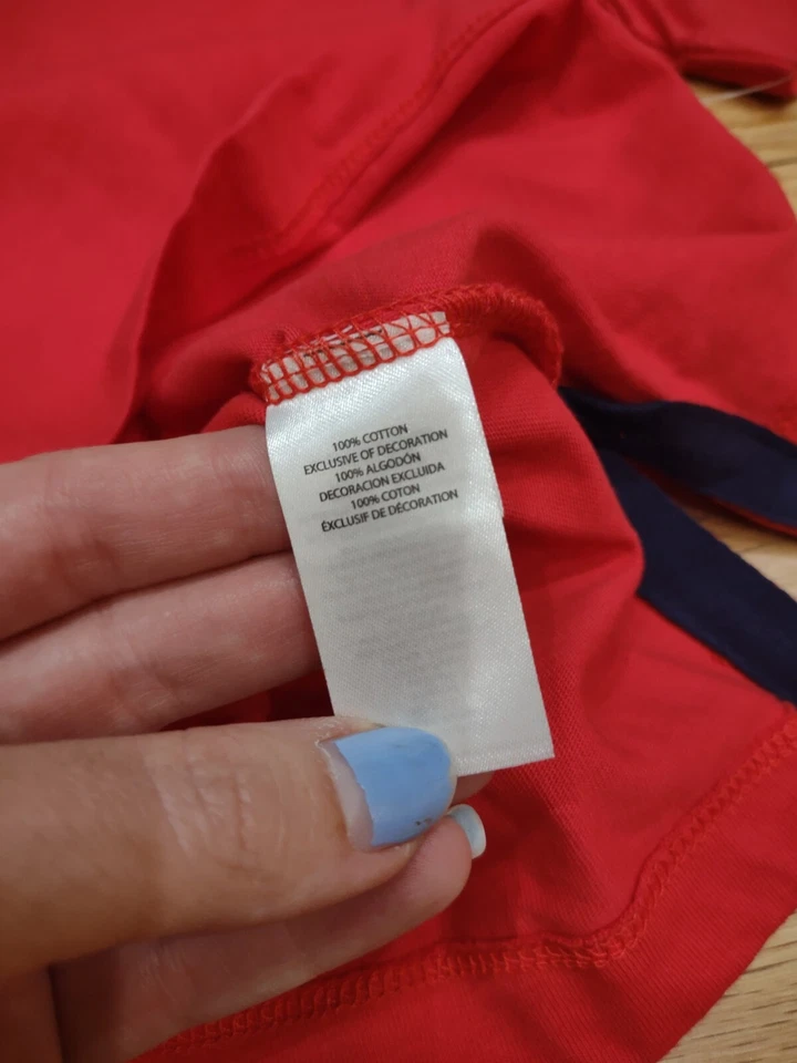 Kitestrings by Hartstrings Polo Rojo Hockey Bordado Nuevo con Etiquetas 6 Foto 4 de 4