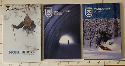 2018/19, 2019/20, & 2020/21 KILLINGTON SKI AREA TRAIL MAPS.  ALL 3 ARE MINT 