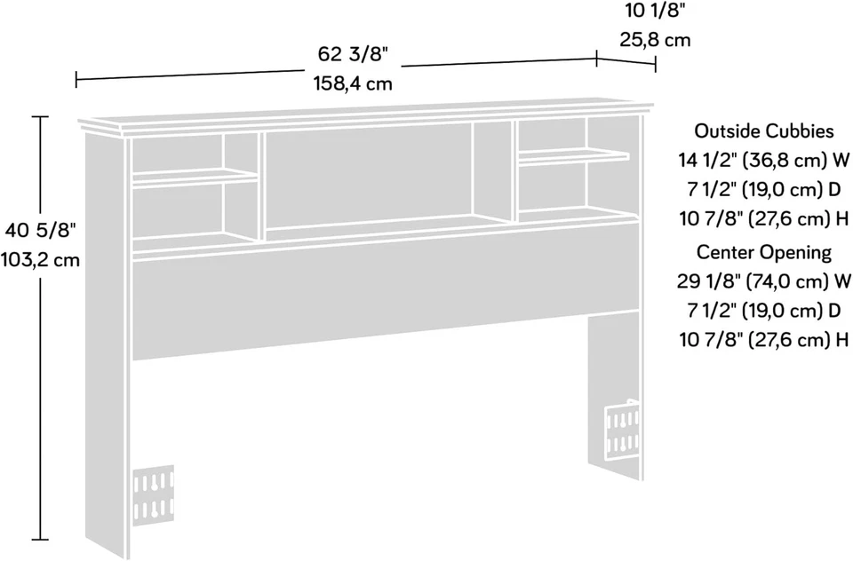 River Ranch Full-Queen Headboard, White Plank Finish - Изображение 3 из 4