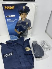 Cop police officer halloween Youth/Child Costume Sz small / medium NO HAT