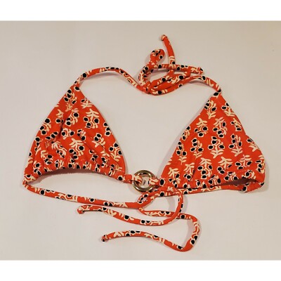 Tory Burch Navy Samir Ring Bikini Top XS