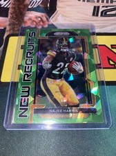 Panini Prizm Fanatics Green Cracked Ice Najee Harris New Recruits RC Steelers 