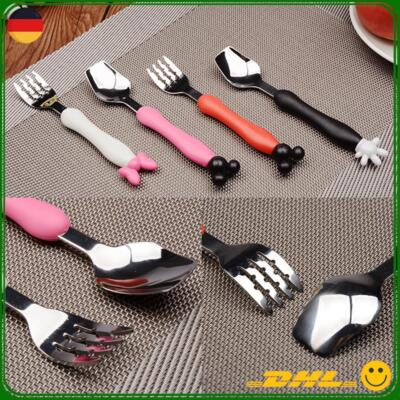 Mickey Mouse Kinderbesteck Aus Edelstahl Mit Gabel Und Löffel DE