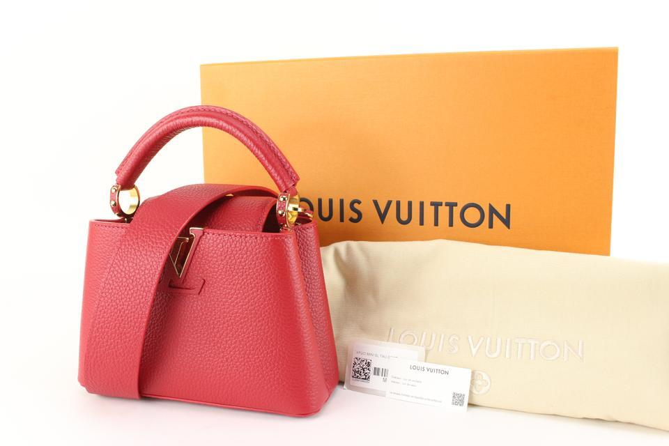 Louis Vuitton Scarlet Red Taurillon Leather Capucines Mini Louis Vuitton Scarlet Red Taurillon Leather Capucines Mini