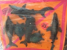 Vintage Rubber Oily Jiggler Lot Hong Kong Vending Sharks, Whales, Turtles