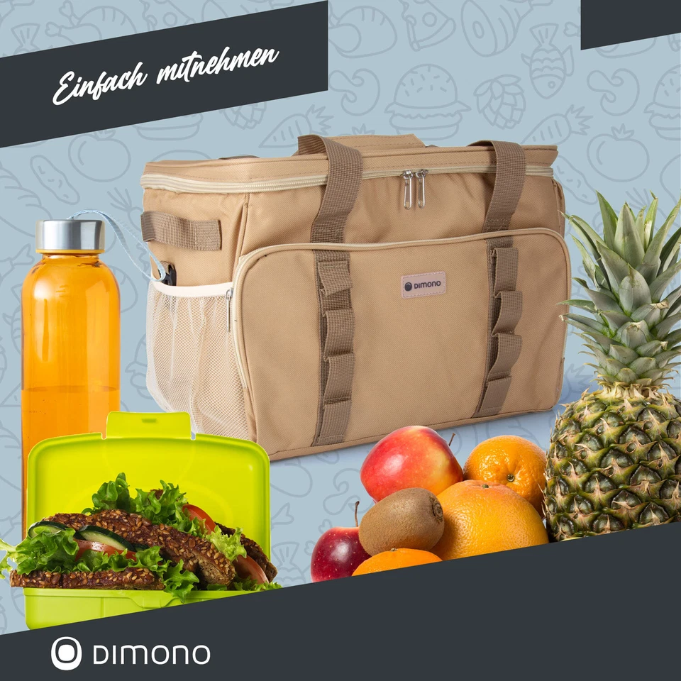 XL Kühltasche Picknicktasche Picknickkorb Isotasche Picknick Kühlbox Ersatz 25L - Bild 2 von 4