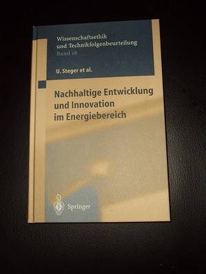 Nachhaltige Entwicklung und Innovation im Energiebereich Steger Wirtschaftethik