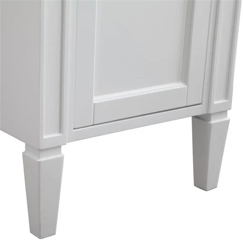 Elegant Decor Park Avenue 18" Single Marble Top Bathroom Vanity in White - Picture 13 of 18