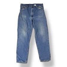 VTG Levi Strauss & Co Blue 550 Ct Orange Tab Made in USA Jeans Mens Size 38X32