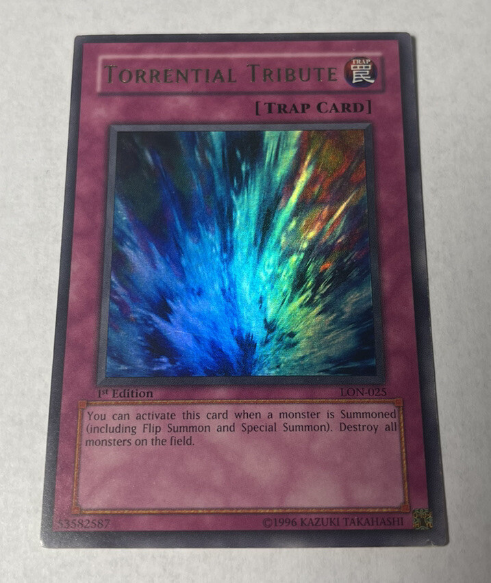 YuGiOh - Torrential Tribute - LON-025 1st Edition - Ultra Rare