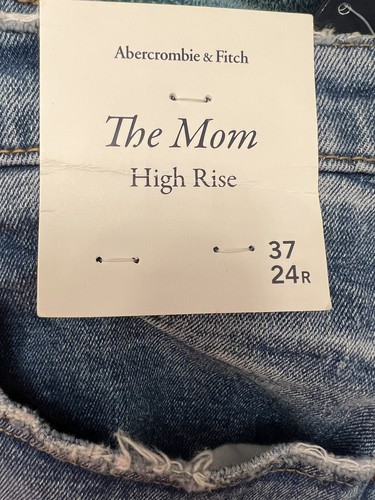 Abercrombie and Fitch The Mom high rise jeans Size 24 NWT - Picture 2 of 3