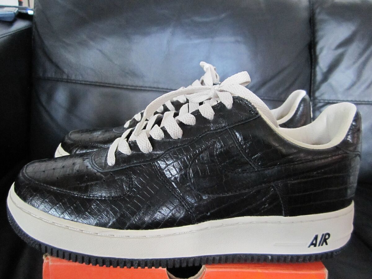 Nike Air Force 1 Lo Premium H.T.M Croc Fragmented Black Nike Air Force 1 Lo Premium H.T.M Croc Fragmented Black