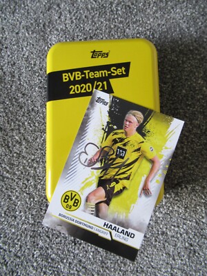 2020/21 TOPPS BVB DORTMUND TEAM SET AUTOGRAPH CARDS. Haaland, Bellingham.