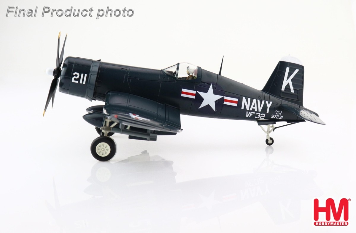 ホビーマスター 1/48 F4U-1A コルセア ブラックシープ ホワイト86 F4U-1A Corsair White 86 VMF-214 Black Sheep, Major Gregory