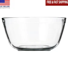 4 Quart Glass Mixing Bowl Microwave Freezer Dishwasher Safe Kitchen Tool Durable