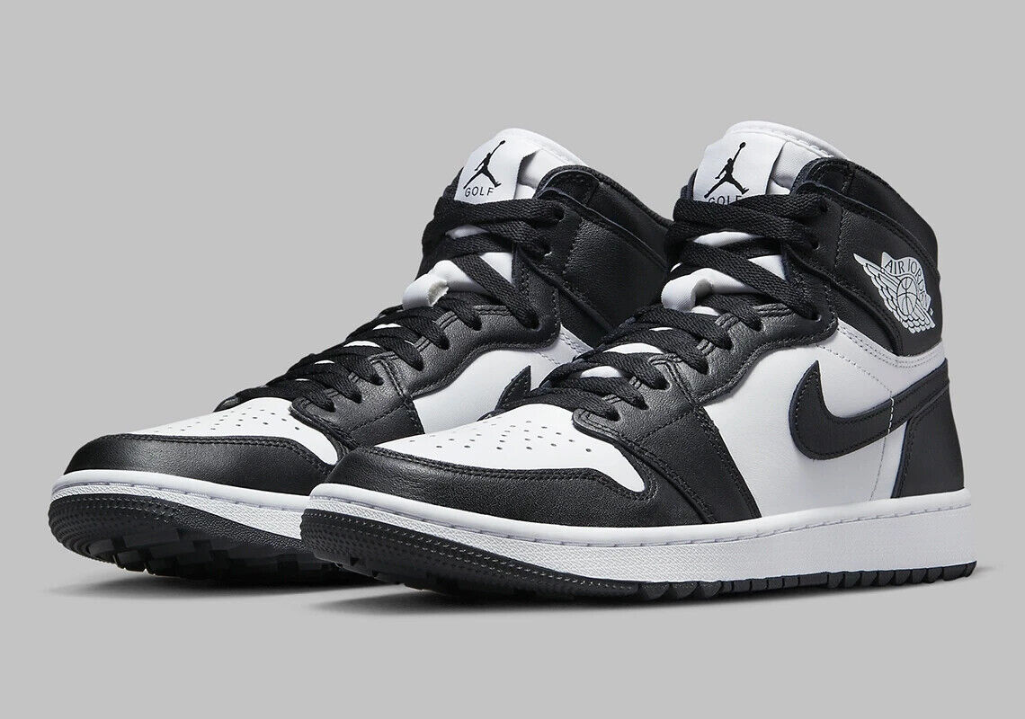 Nike Air Jordan 1 High G Panda Golf Shoes White Black DQ0660 Nike Air Jordan 1 High G Panda Golf Shoes White Black DQ0660