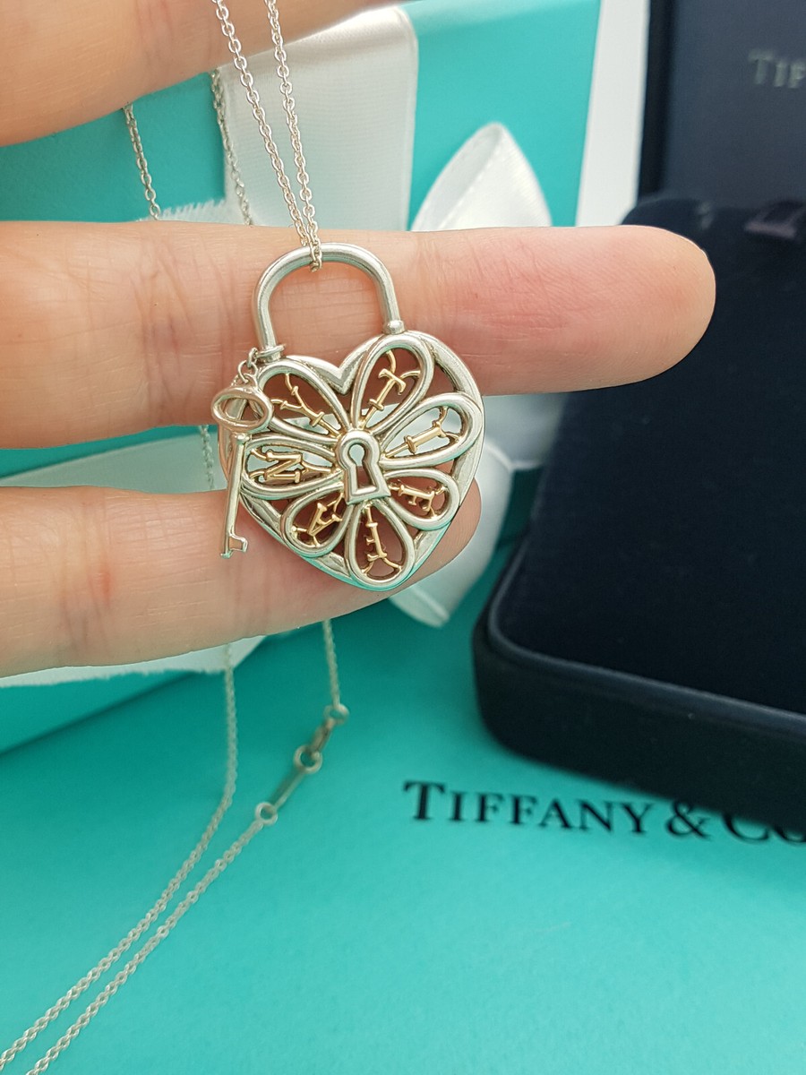 Tiffany Heart Key Tiffany Modern Key Necklace TIFFANY CO 925