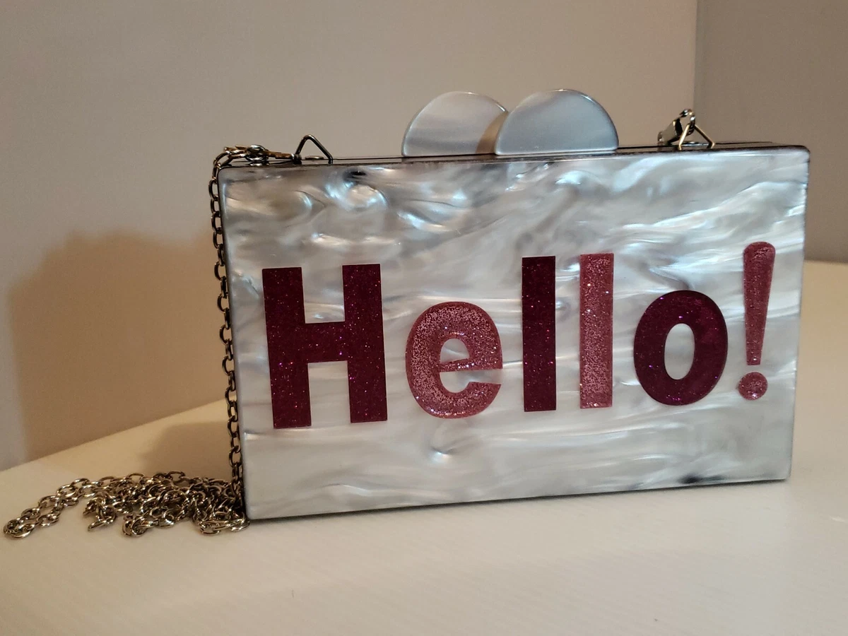 Bari lynn acrylic clutch hotsell