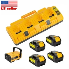 For DEWALT DCB104 20V MAX Multi-Port Fast Battery Charger /2/4X DCB205 Batteries