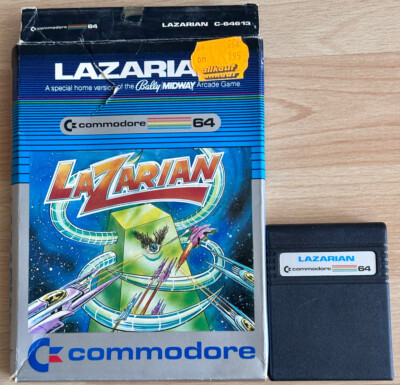 Lazarian Commodore 64 plug module game in original Box . cult game, rare, work