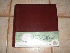 Westrim 12"x12" Burgundy Memory Album Strap-Hinge w/ Sheets  Protective Sleeves
