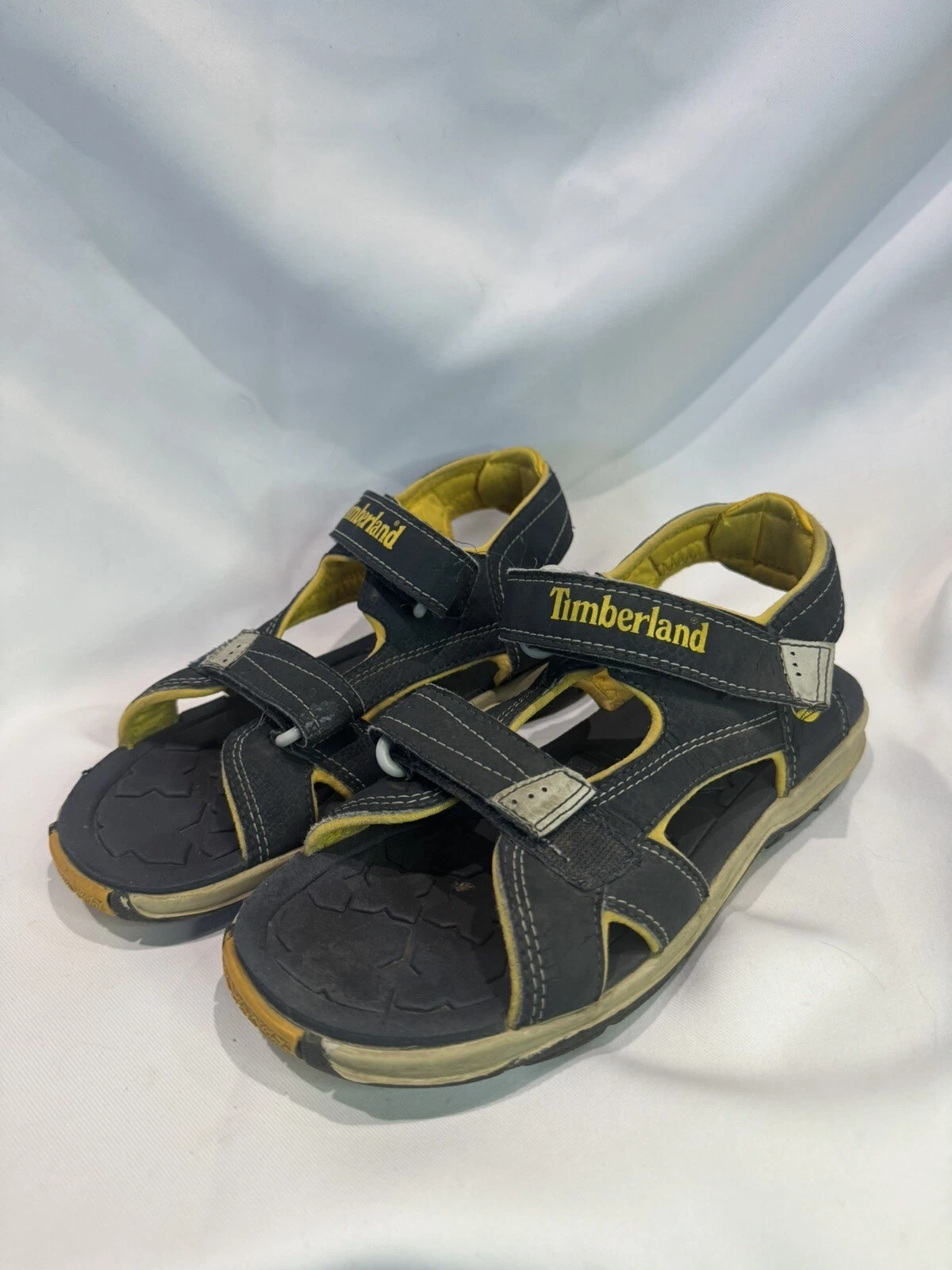 Timberland Adventure Seeker 3 sandali outdoor blu navy giallo scarpe bambini taglia 4