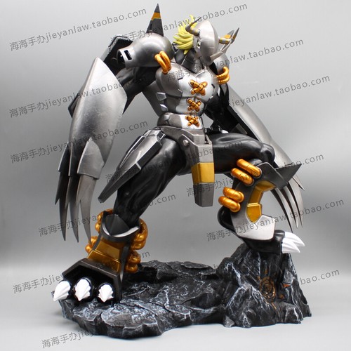 GK Digimon War Greymon PVC Figur Modell Statue gold schwarz 38,5 cm Sammlung Geschenk - Bild 13 von 26