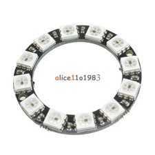2Pcs RGB LED Ring 12Bit WS2812 5050 RGB LED  Integrated Drivers For Arduino