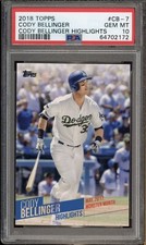 2018 Topps Cody Bellinger Cody B. Highlights  #CB-7 PSA 10 Gem Mint (POP 3)