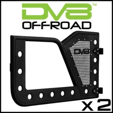 DV8 Offroad RDJL-01F Front Rock Doors fit 2018-2025 Jeep Gladiator / Wrangler JL