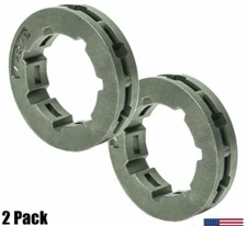  2 Pack Husqvarna 362 365 371 372 372XP Chainsaw Sprocket Rim 3/8