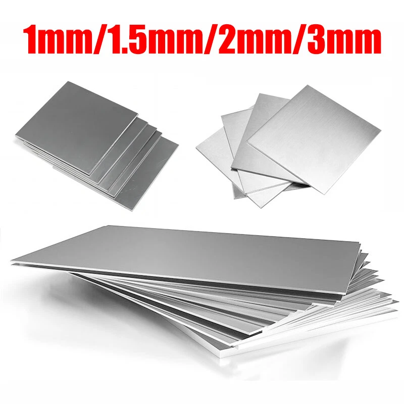 Stainless Steel Plate Sheet 1mm 1.5mm 2mm 3mm Thickness Metal Panel Solid  Board