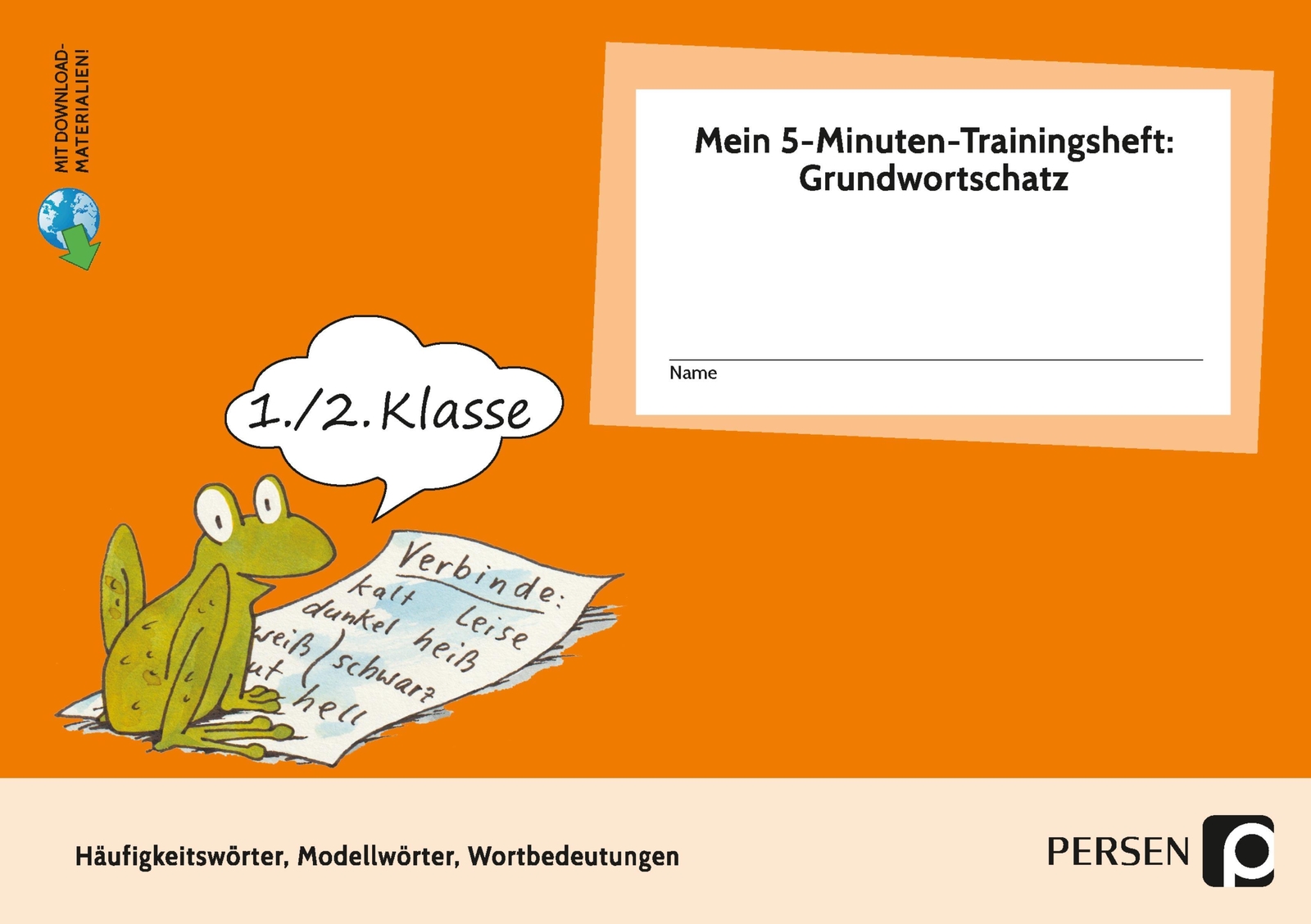 Thumbnail - Kirstin Jebautzke | Mein 5-min-trainingsheft: Grundwortschatz- Kl. 1/2
