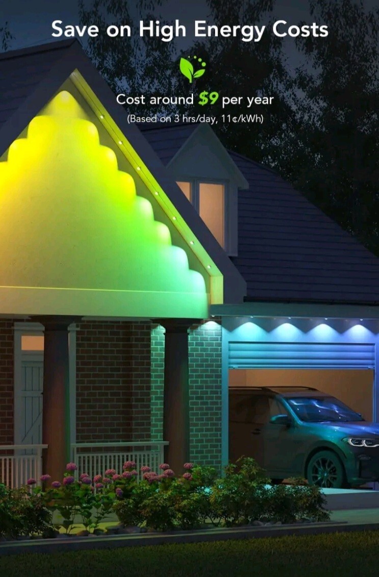 Govee RGBIC LED Permanent Outdoor Lights Model H705A 100 Ft eBay