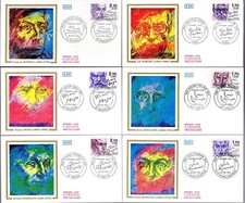 2355/60+ FDC  6  ENVELOPPES  1er JOUR  CEF LES  HOMMES  CELEBRES