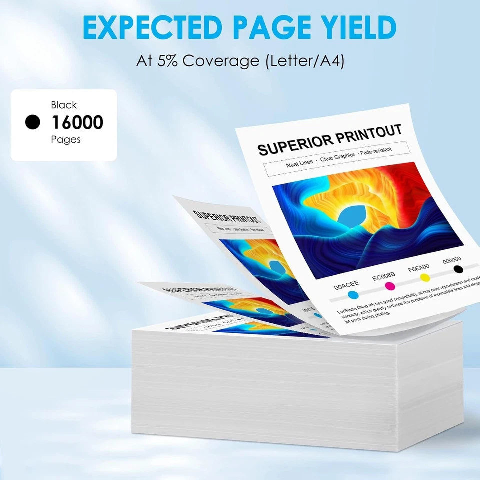 24B6186 Toner Cartridge for Lexmark M3150 XM3150 XM3150h 2-Pack Black High Yield - Image 3 of 4