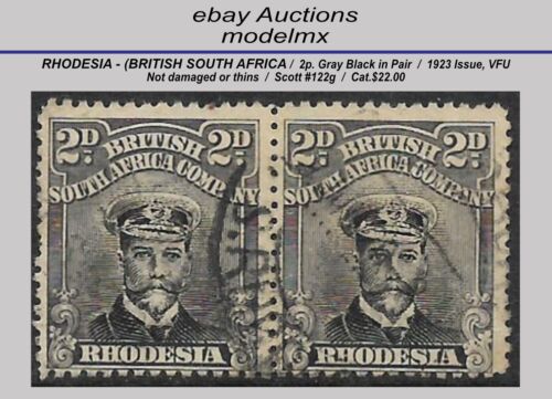 Rhodesia - (British South Africa Company), 1890-4, Scott #122, VFU - Cat. $22,00