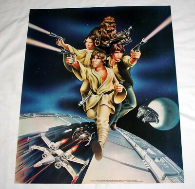 OLD 1978 STAR WARS, 3 POSTER SET, EACH 18