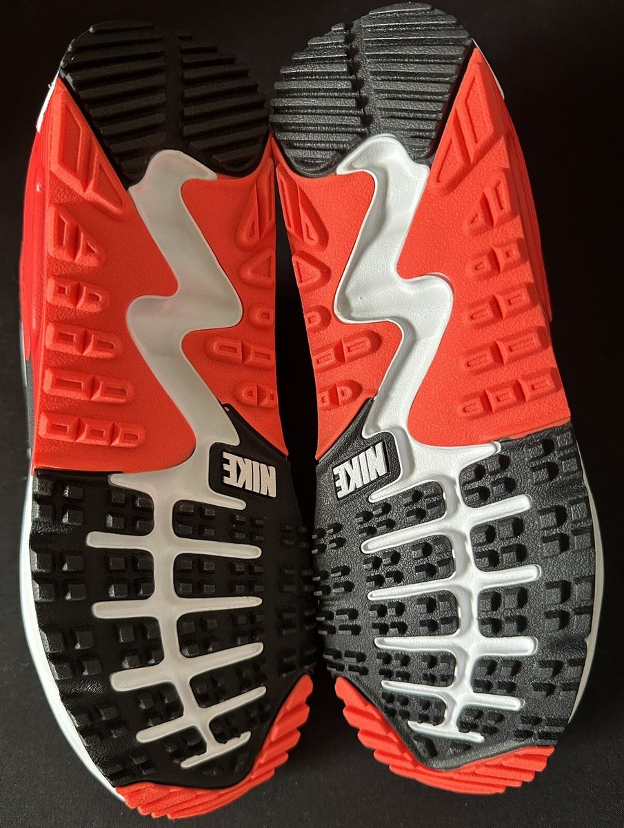Nike Air Max 90 G Black Red White Men Golf Shoes Size 6 New Nike Air Max 90 G Black Red White Men Golf Shoes Size 6 New