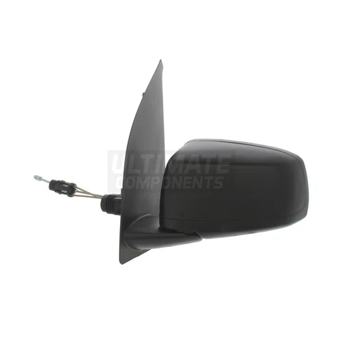 Fits Fiat Panda 2003-2009 Manual Cable Wing Door Mirror Black Passengers Side