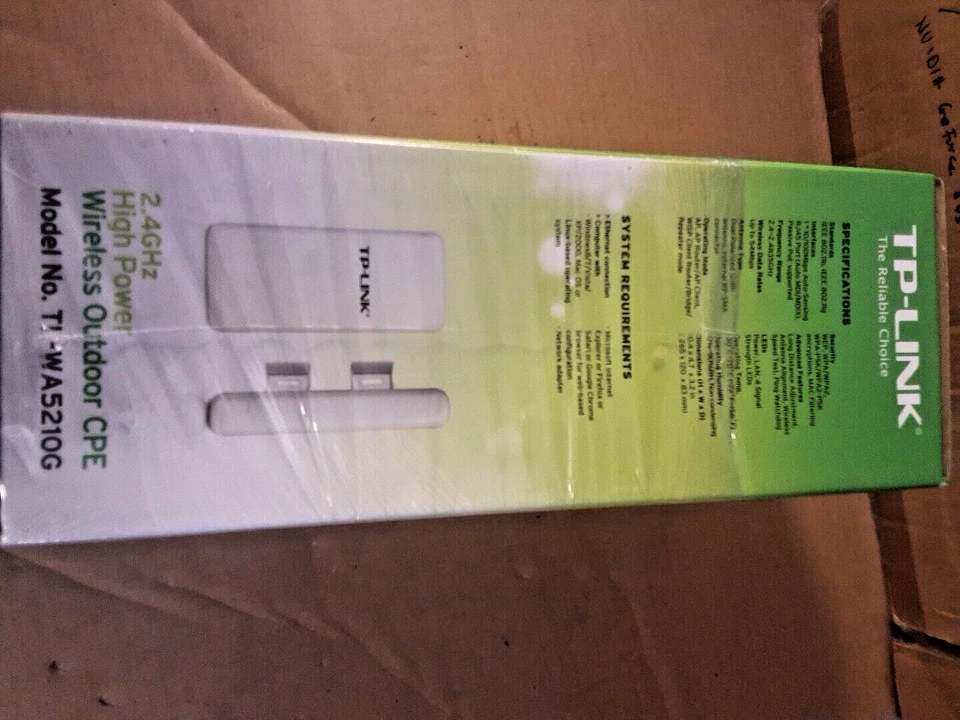 TP-Link TL-WA50210G 54 Mbps 10/100 Wireless G Router (TLWA5210G)-BOXED - Image 4 of 4