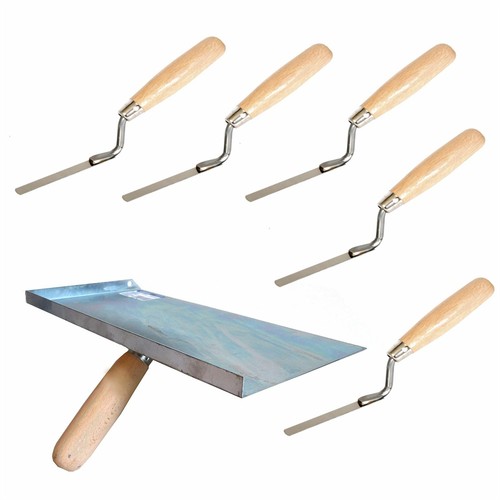 Jointing Set Finger Trowels and Mortal Handle Wooden Handle Pointing
