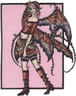 Amy Brown Disarray Fairy Embroidered iron-on Patch 4 1/2''