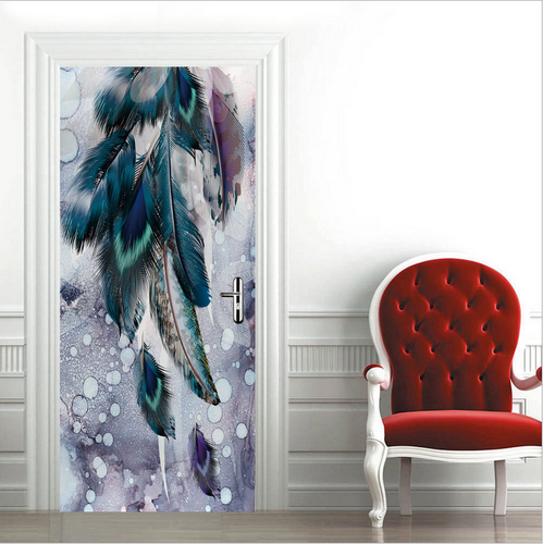 PVC Sonnenblume Landschaft Kunst Wandtattoo Wandbild 3D Türaufkleber Zuhause Zimmer Dekor - Bild 64 von 95