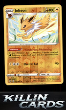 Reverse Holofoil Jolteon 047/185 Pokemon Rare SWSH04: Vivid Voltage Card NM