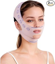 2 PCS Chin Strap for Double Chin V Line Face Lifting Chin Mask Double Chin